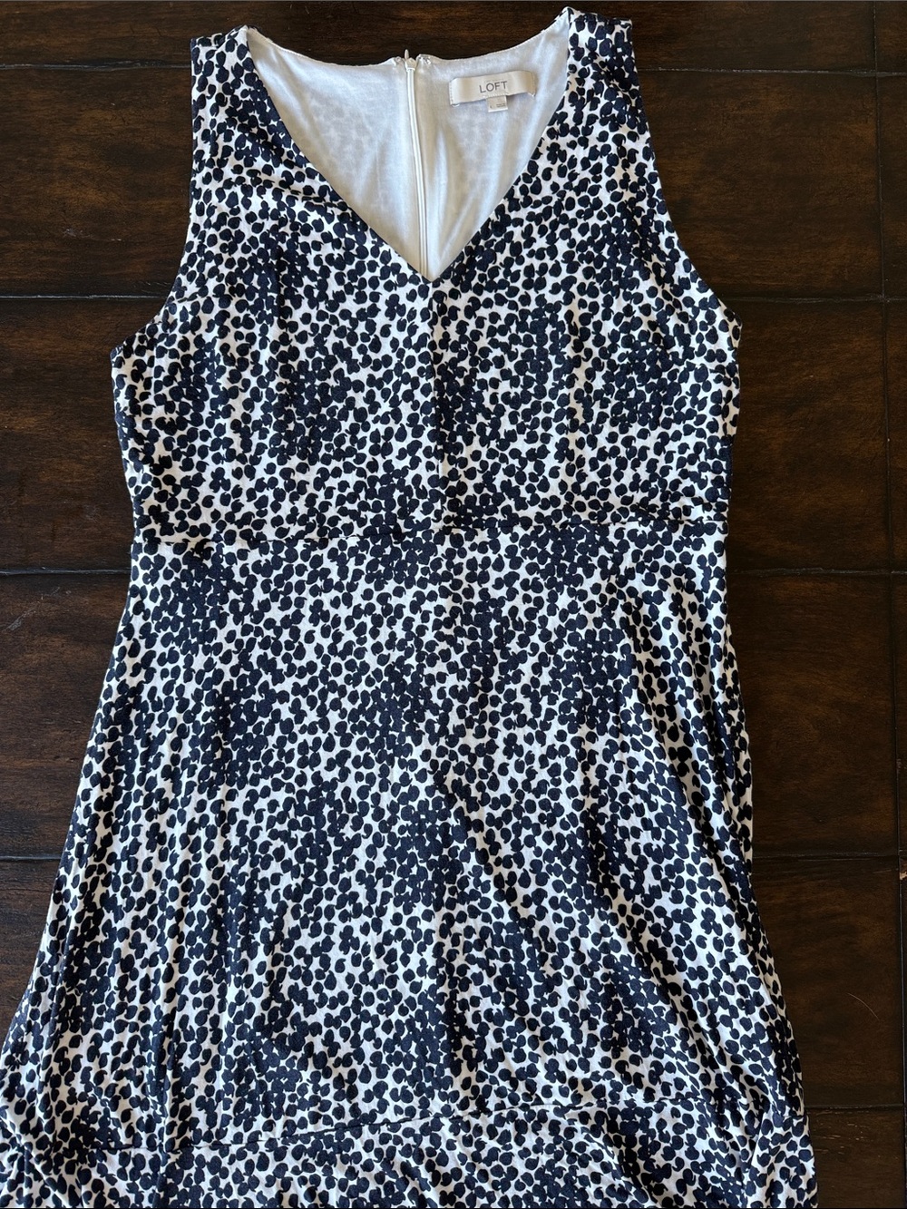 Loft Sleeveless V-Neck Midi Dress